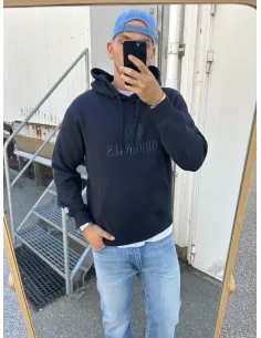 JORFREDERIKSBERG MONOGRAM SWEAT HOOD SN | Sky Captain | L |