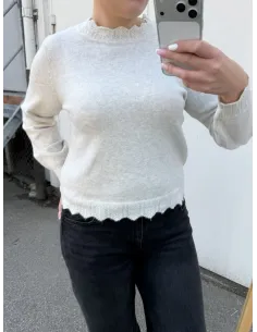 VINIKOLINA O-NECK L/S KNIT TOP - NOOS