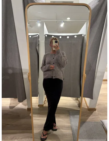 VMNOVAH LS O-NECK BUTTON CARDI