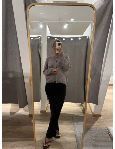 VMNOVAH LS O-NECK BUTTON CARDI