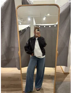JDYABBY FAUX LEATHER JACKET