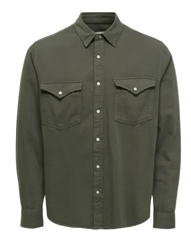 ONSRAY WESTERN REG LS SHIRT NOOS