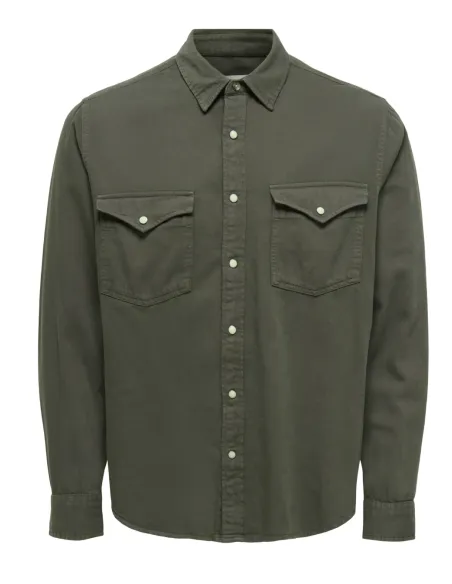 ONSRAY WESTERN REG LS SHIRT NOOS