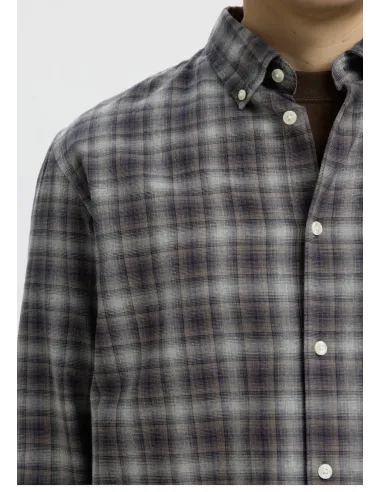 SLMCOLE-JAY REG MELANGE LS SHIRT NOOS