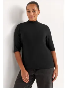 Serena ss rib polo top 2