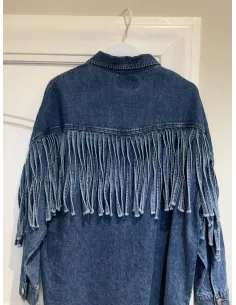 ONLMAUREEN LS FRINGE DNM SHIRT 2