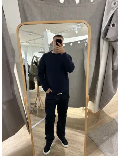 SLMBRAUN KNIT CABLE CREW