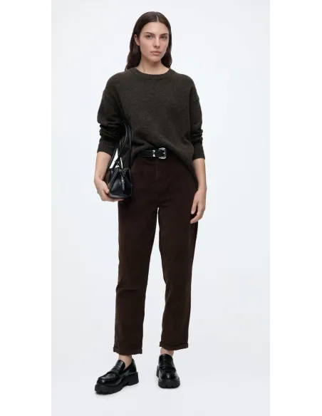 ONLFLORA MW ELA CORD CARROT PANT