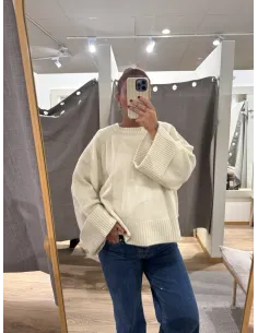 AWNOVAH LS O-NECK KNIT PULLOVER