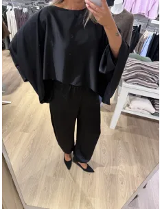 VMMIRO L/S CAPE SCARF TOP