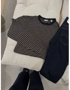ONSGEORGE RLX LS STRIPE TEE NOOS