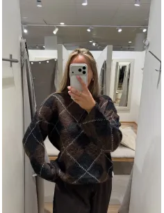 ONLNOEME LS PATTERN O-NECK