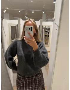 SLWMIRA LS KNIT SHORT O-NECK NOOS