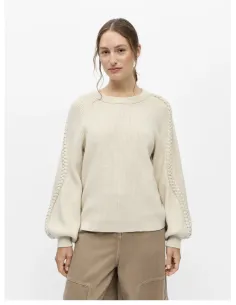 OBJHANNAH L/S RE KNIT PULLOVER
