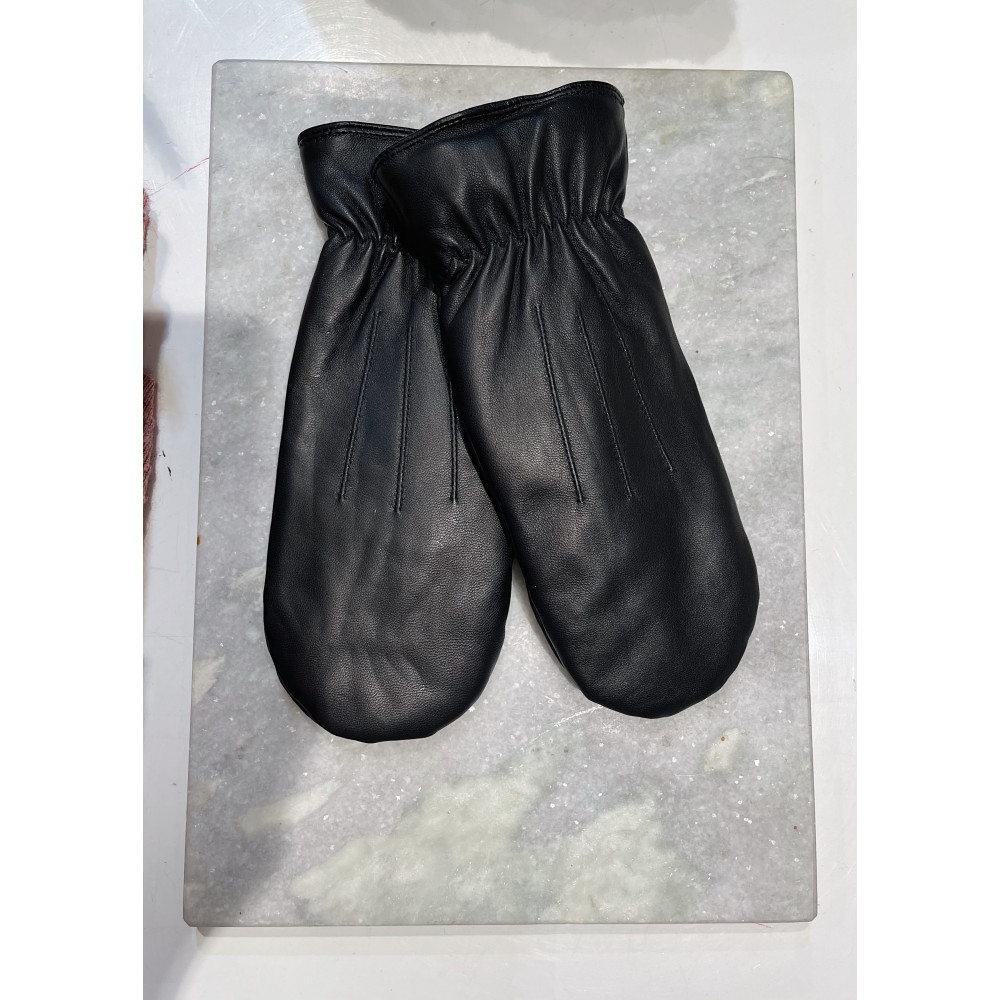 PCNELLIE LEATHER MITTENS