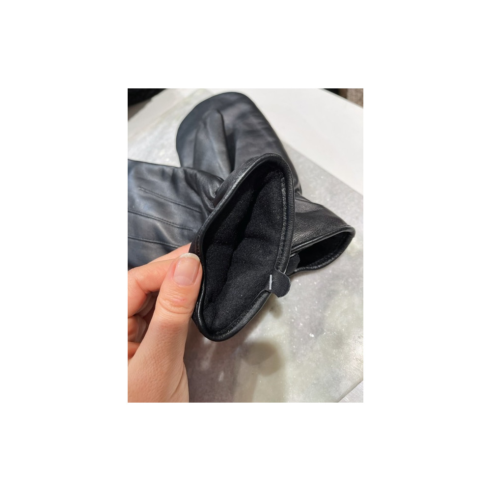 PCNELLIE LEATHER MITTENS