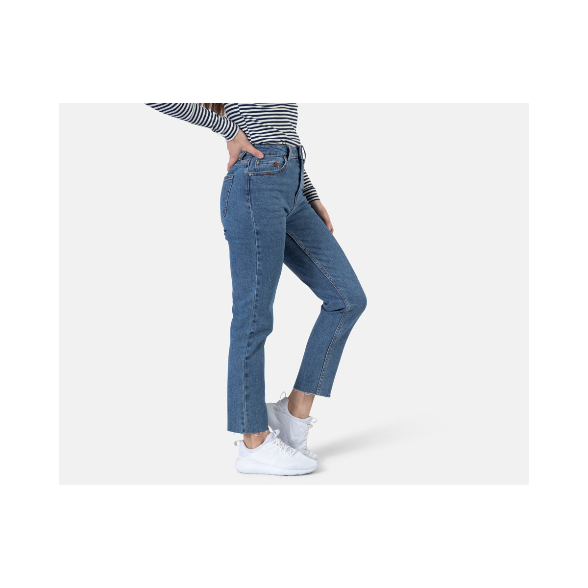 ONLEMILY LIFE ANCLE HW RAW JEANS NOOS